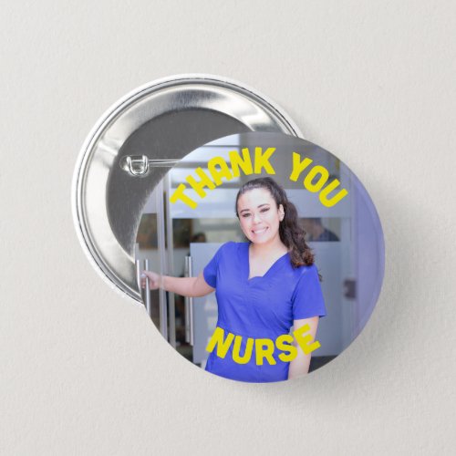 thank you nurse photo standard  2 Inch Button