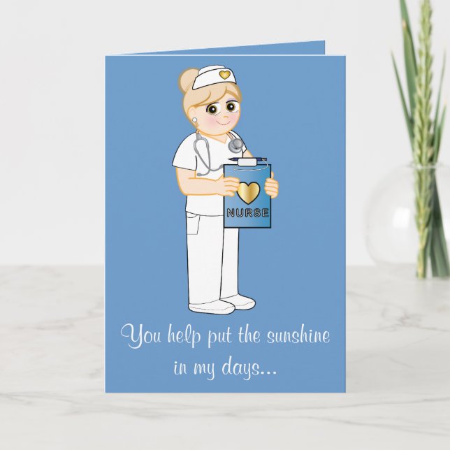 Thank You Nurse Sunshine Card (Front)