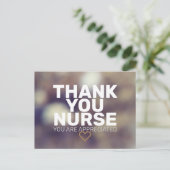 Thank You Nurse: You are Appreciated Postcard (Standing Front)
