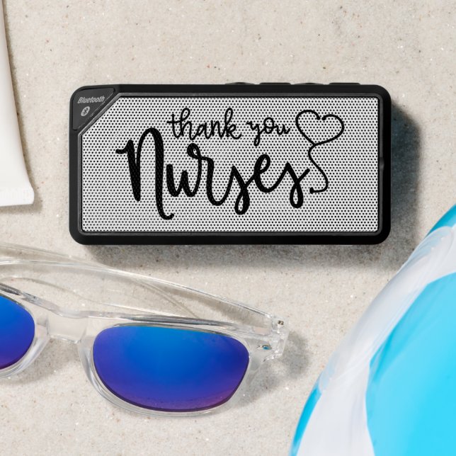 Thank You Nurses | Fancy Script Bluetooth Speaker (Insitu(Beach))