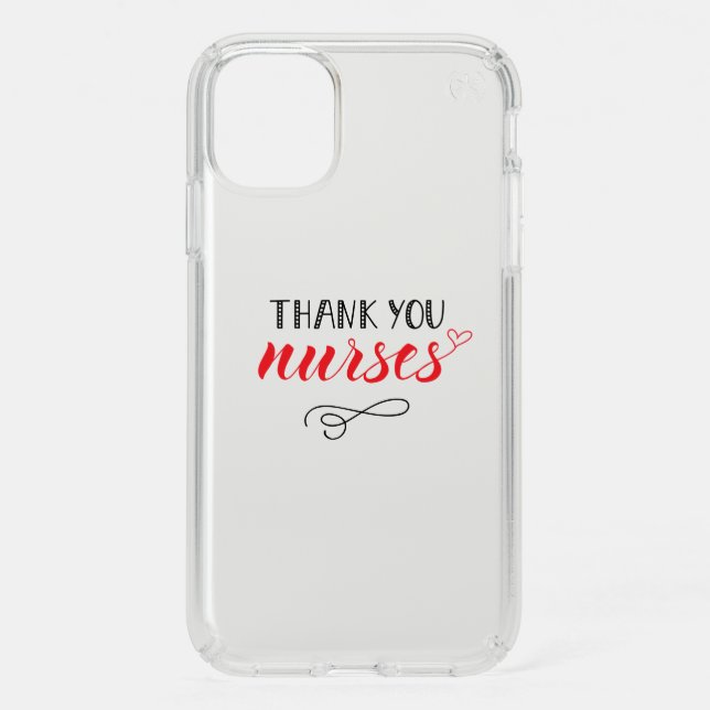 Thank You Nurses | Fun Font Speck iPhone 11 Case (Front)