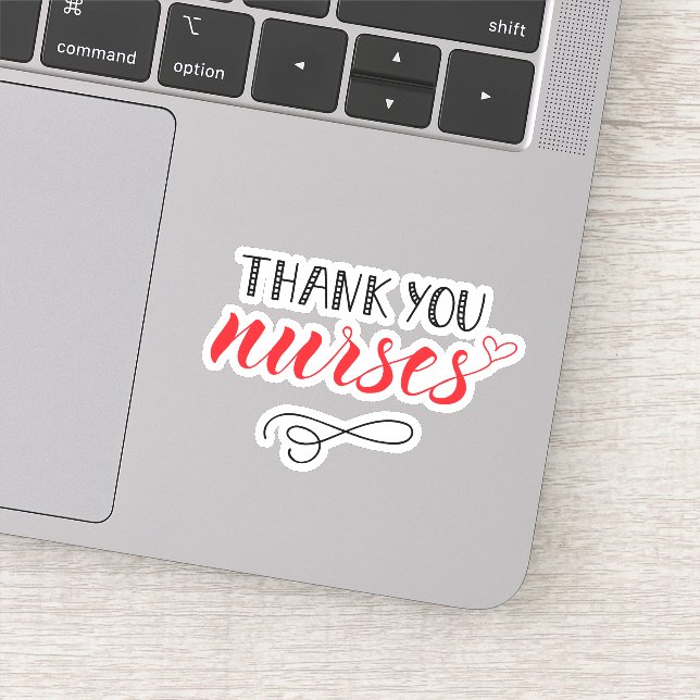 Thank You Nurses | Fun Font Sticker (Detail)