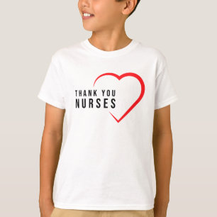 Thank You Nurses Heart Red T-Shirt
