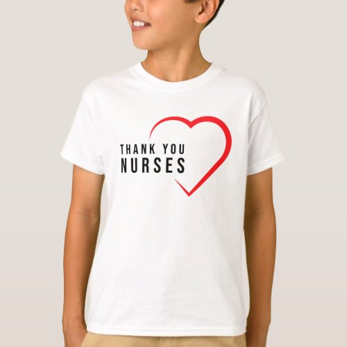 Thank You Nurses  Heart Red T_Shirt