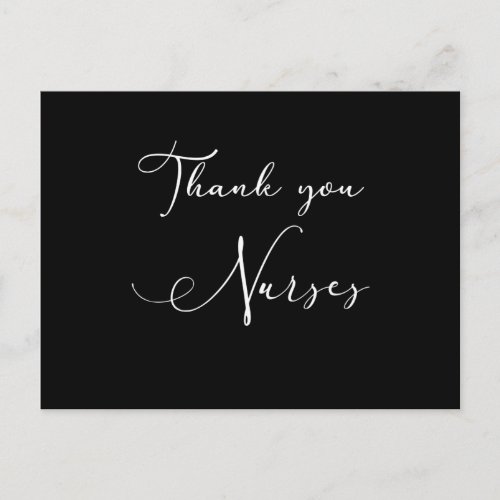 Thank You Nurses Nurse appreciation present Postcard