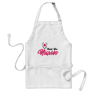 Thank You Nurses   Pink Adult Apron