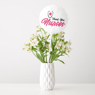 Thank You Nurses Pink Balloon