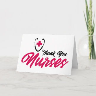 Thank You Nurses | Pink Card
