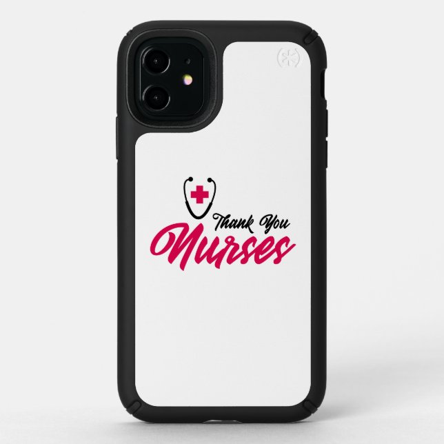 Thank You Nurses | Pink Speck iPhone 11 Case (Front)