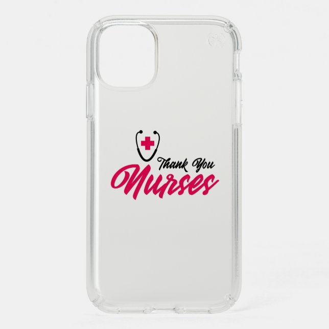 Thank You Nurses | Pink Speck iPhone 11 Case (Front)