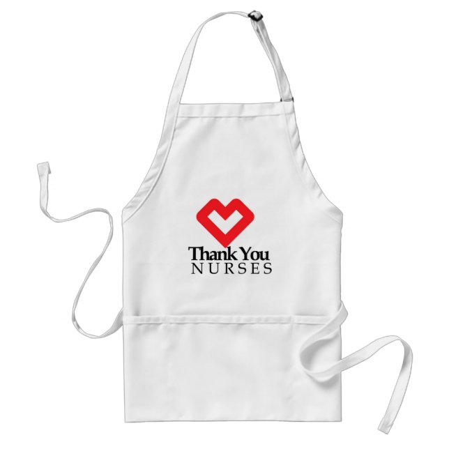Thank You Nurses | Red Heart Adult Apron (Front)