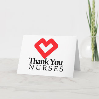 Thank You Nurses | Red Heart Card