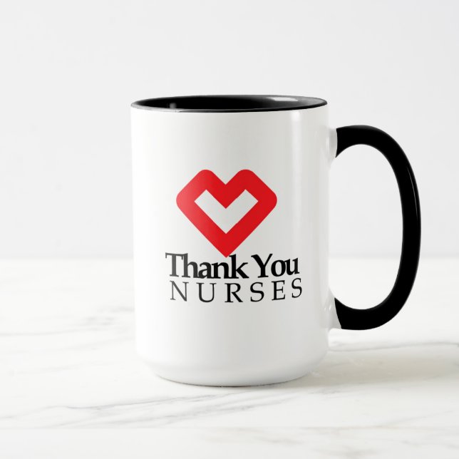 Thank You Nurses | Red Heart Mug (Right)