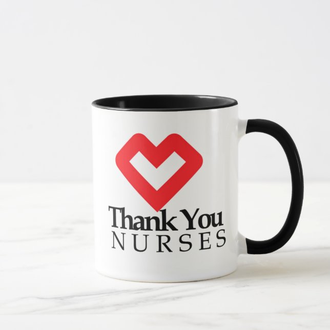 Thank You Nurses | Red Heart Mug (Right)