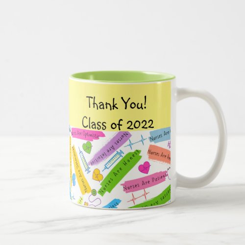 Thank You Nursing Instructor  Two_Tone Coffee Mug