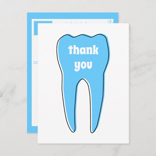 THANK YOU oddrex tooth Postcard (Front/Back)