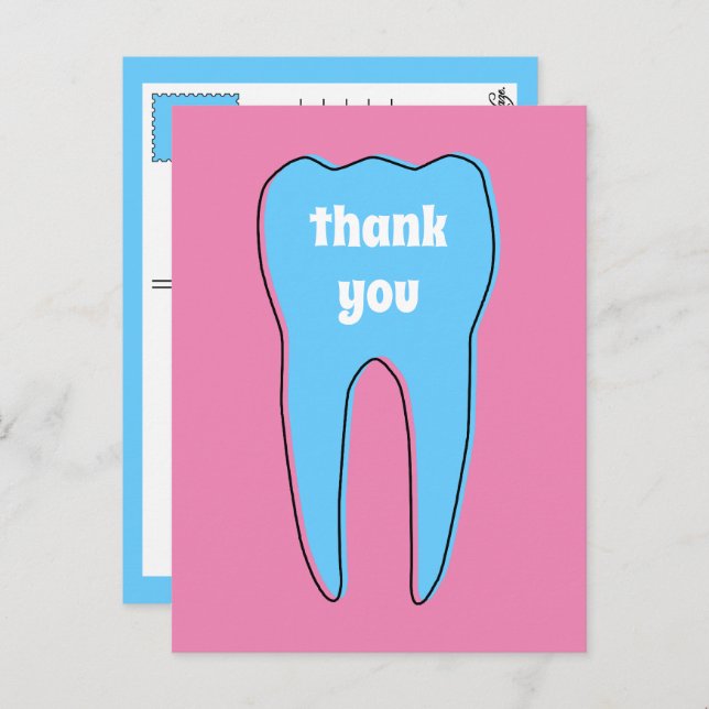 THANK YOU oddrex tooth Postcard (Front/Back)