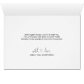 Thank You OH BABY Shower Rose Gold | PHOTO + TEXT (Inside Horizontal (Bottom))