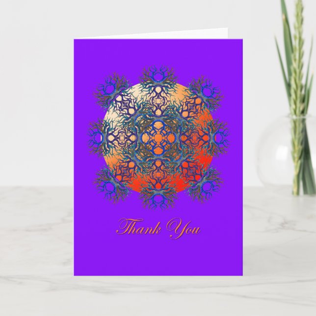 Thank You on Purple Card (Front)