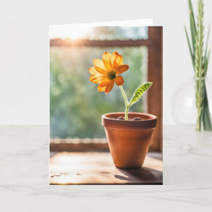 Thank You Orange Daisy Card