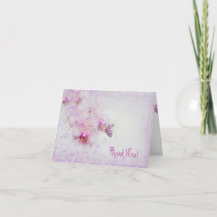 Thank You Orchids and Bubbles Card