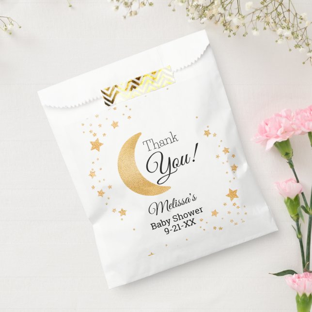 Thank You Over the Moon Baby Shower Favor Bag (Sealed)
