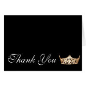 Thank You Pageant Crown Note Card (Front Horizontal)