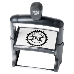 Thank You Paid Sunburst Logo Payment Confirmation  Self-inking Stamp