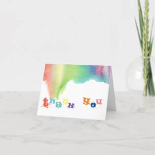 Thank You Paint Splatter Card