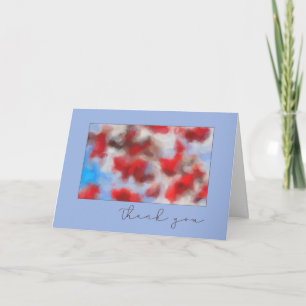 Thank you Pale Violet and Red Abstract Art
