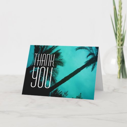 Thank You Palm Trees Greeting Card