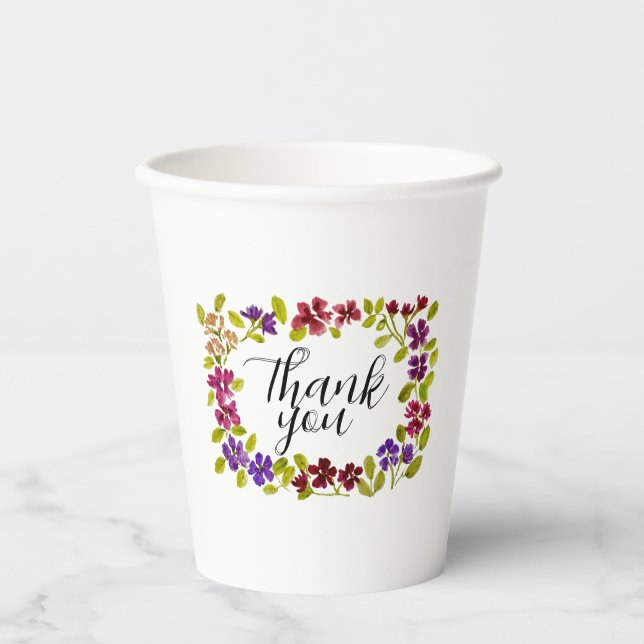 Thank you paper cup (Front)
