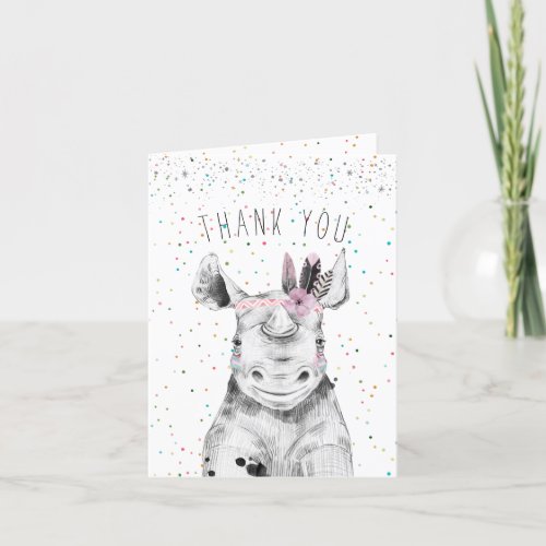 Thank You Party Animals  Thank You Card