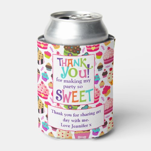 Thank You Party Guest Sweet Can Cooler