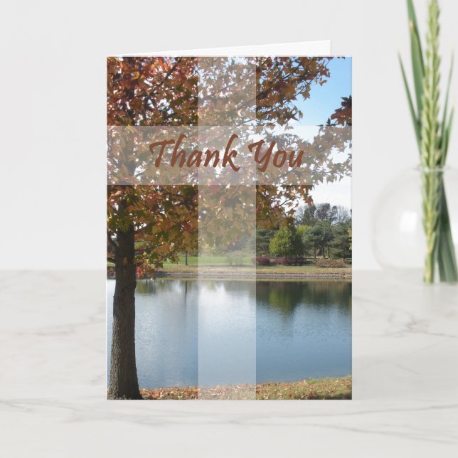 Thank You - Pastor Appreciation With Autumn Tree Card (Front)