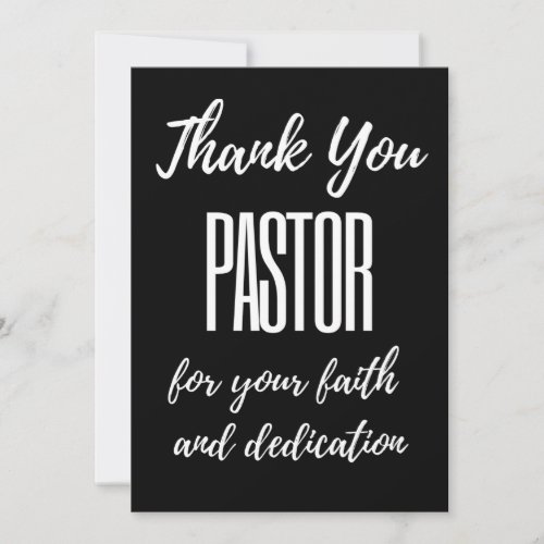 Thank You Pastor For Your Faith