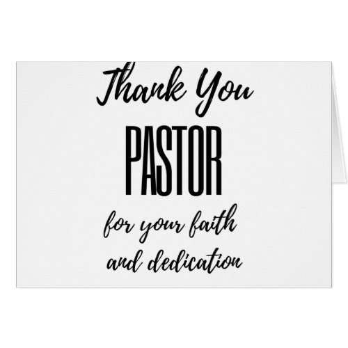 Thank You Pastor For Your Faith bl