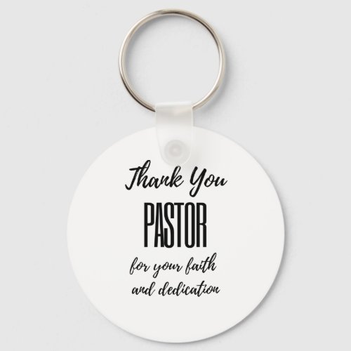Thank You Pastor For Your Faith bl Keychain