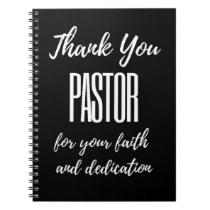 Thank You Pastor For Your Faith Notebook