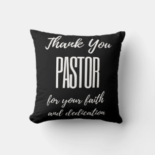 Thank You Pastor For Your Faith Throw Pillow