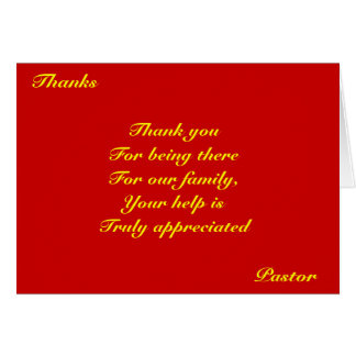 Pastor Appreciation Cards | Zazzle