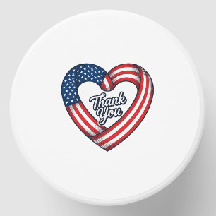 Thank You Patriotic Heart Vintage Vector Design_1 Mini Candle Favors