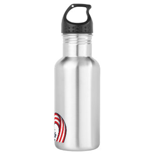 Thank You Patriotic Heart Vintage Vector Design_1 Stainless Steel Water Bottle