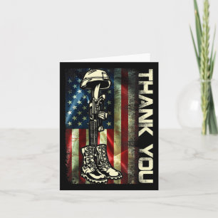 Thank You Patriotic Shirts Memorial Day 4th Of Jul Card