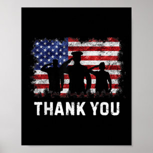 Thank You Patriotic Shirts Memorial Day 4th Of Jul Poster