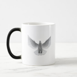 "Thank You" Peace Dove in Flight Color Morph Mug