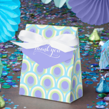 Thank You Peacock Ovals Purple Green Blue Gift Box by Mylittleeden at Zazzle