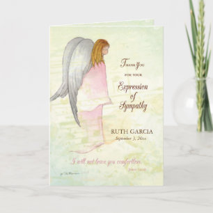 Thank You Personalized Expression of Sympathy, An Card