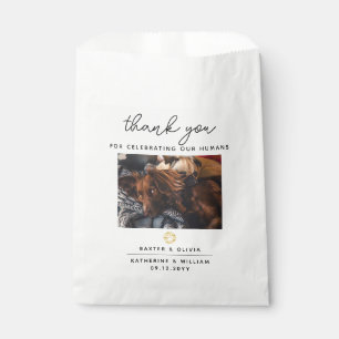 Thank You Pet Photo Wedding Favor Bag