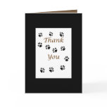 Thank You Pet Sitter with Paw Prints Black Frame Thank You Pet Sitter with Paw Prints Black Frame